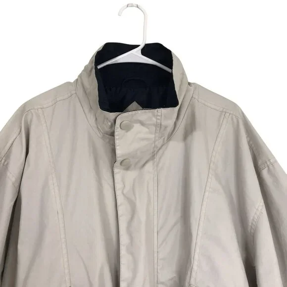 Vintage KnightsBridge  Bomber Jacket Lightweight Beige Mens L/G Casual - Picture 5 of 16